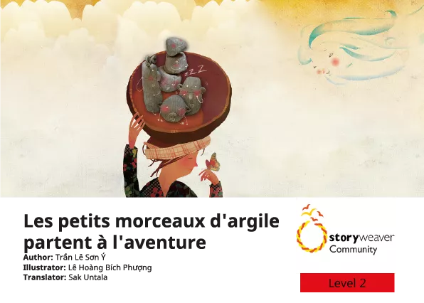 Les petits morceaux d'argile partent à l'aventure